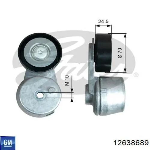 12638689 General Motors Napinacz paska napędowego