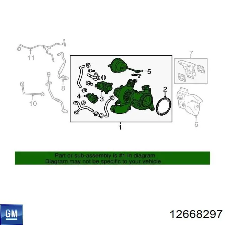 Do koszyka 12668297 General Motors Turbina