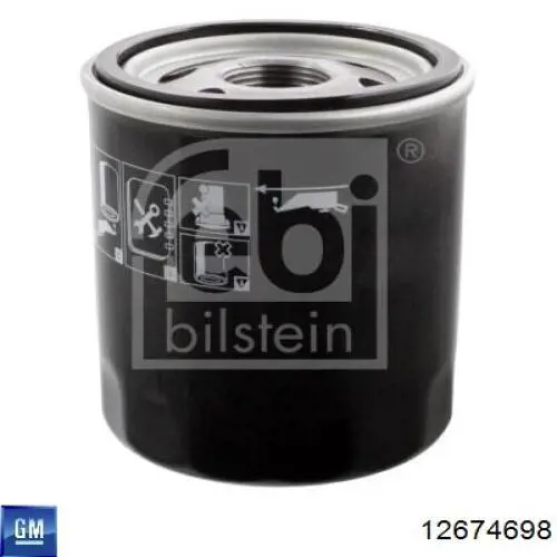 Do koszyka 12674698 General Motors Filtr oleju