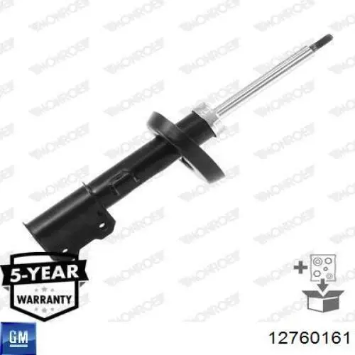 Do koszyka 12760161 General Motors Amortyzator przedni