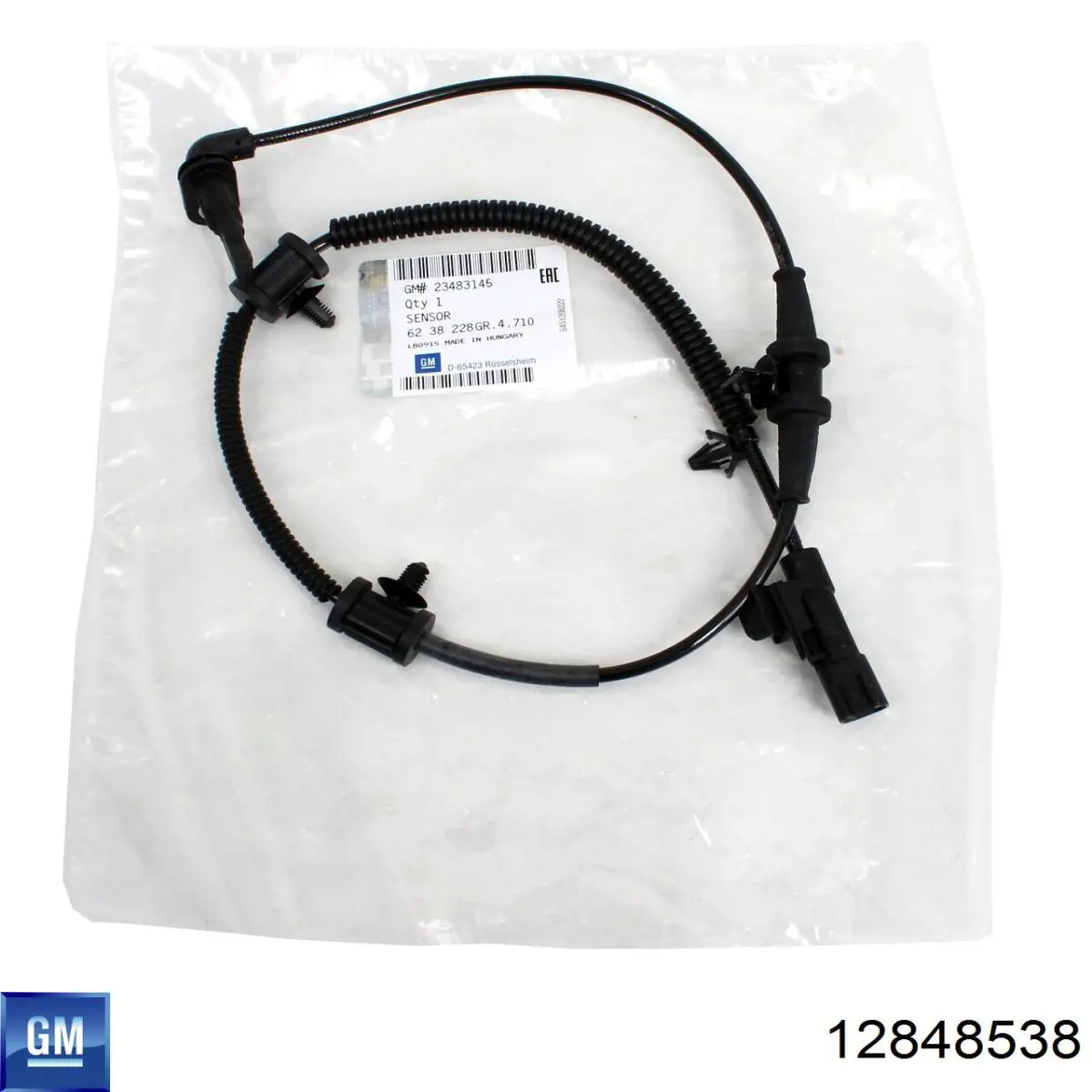 Czujnik ABS przedni 12848538 General Motors