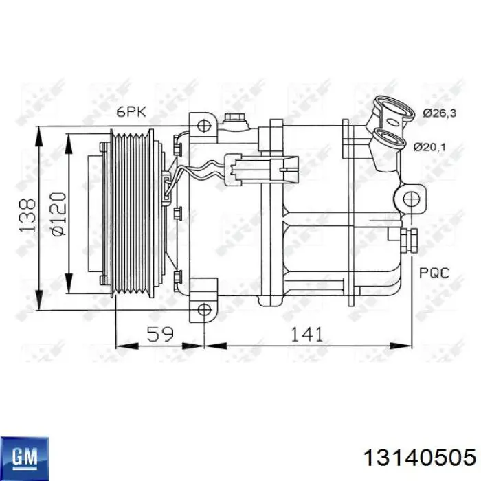 Sprężarka klimatyzacji Opel 6854036 cena, od 353,47 USD