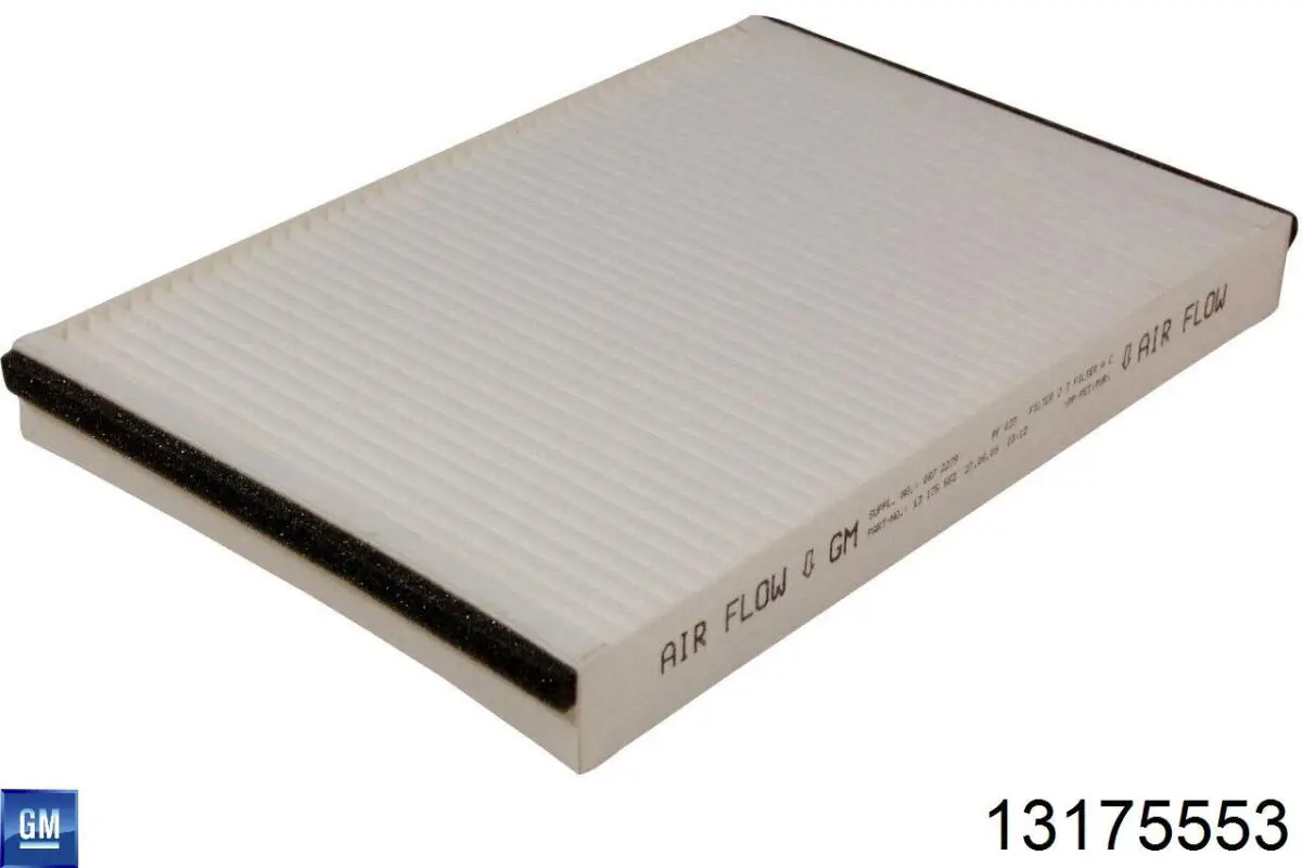 Do koszyka 13175553 General Motors Filtr kabiny