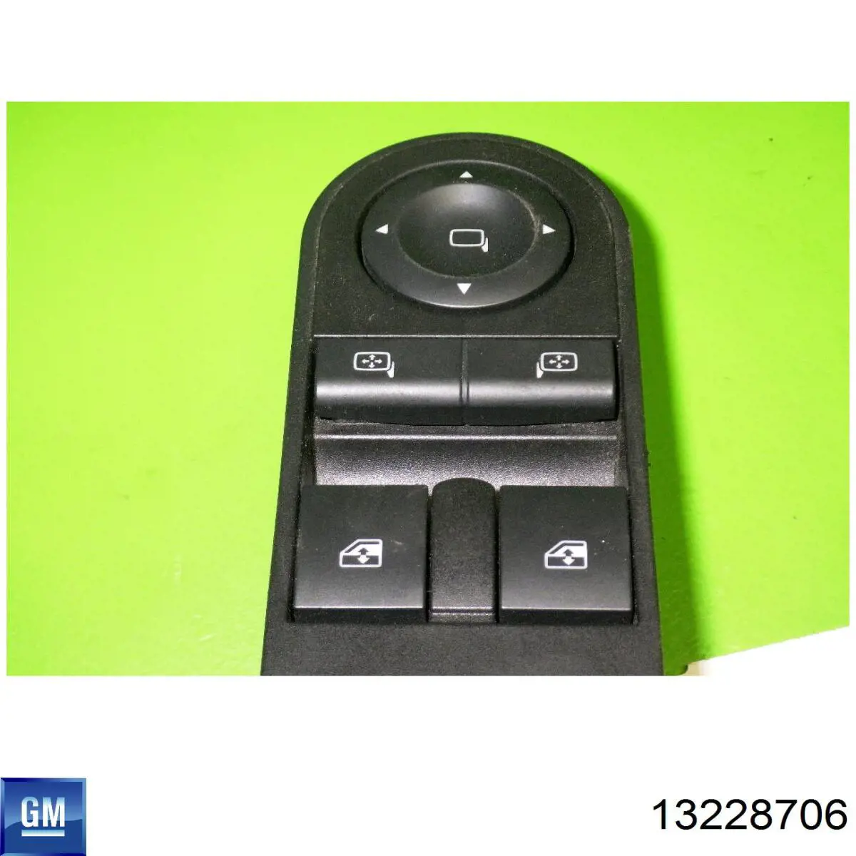 Do koszyka 13228706 General Motors Panel przyciskowy sterowania podnośnikiem szyby przedni lewy