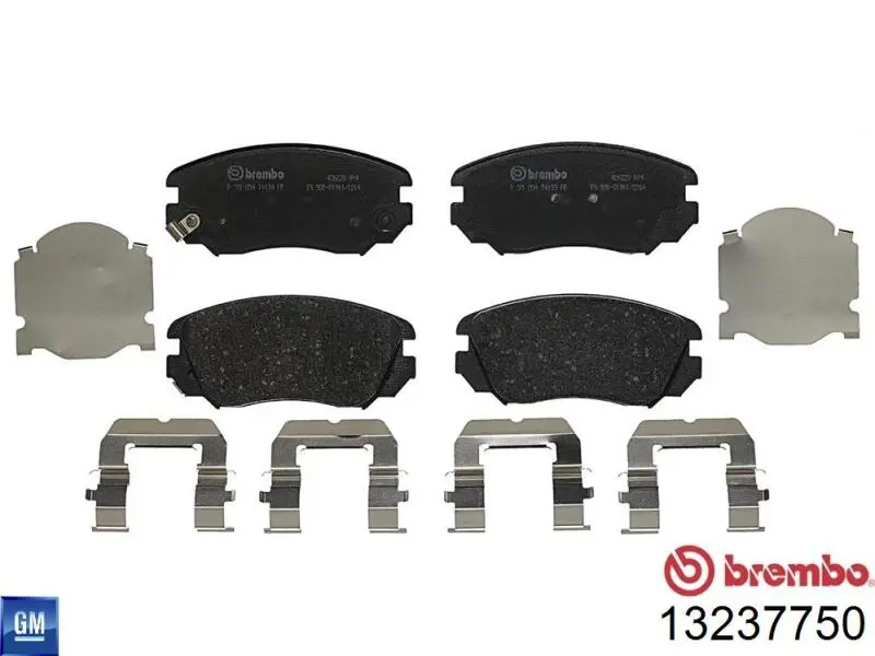Klocki hamulcowe przednie tarczowe General Motors 13237750 cena, od 26,72 USD