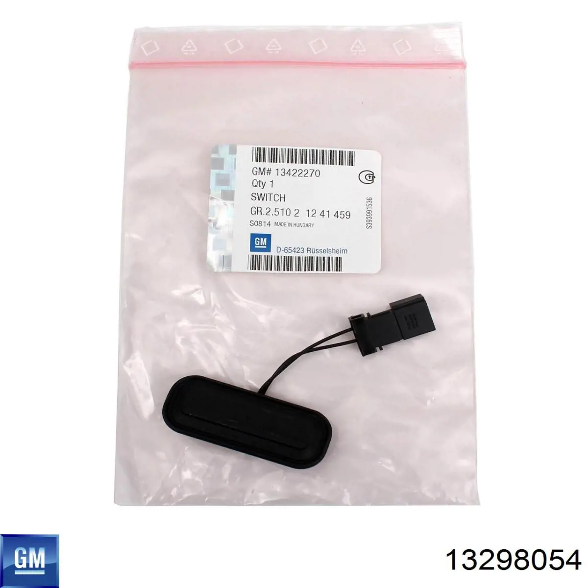 13298054 General Motors Przycisk blokady klapy bagażnika (drzwi 3/5)