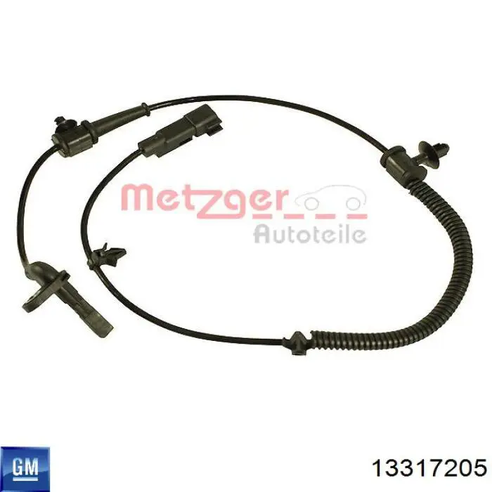 Czujnik ABS tylny General Motors 13317205 cena, od 21,90 USD