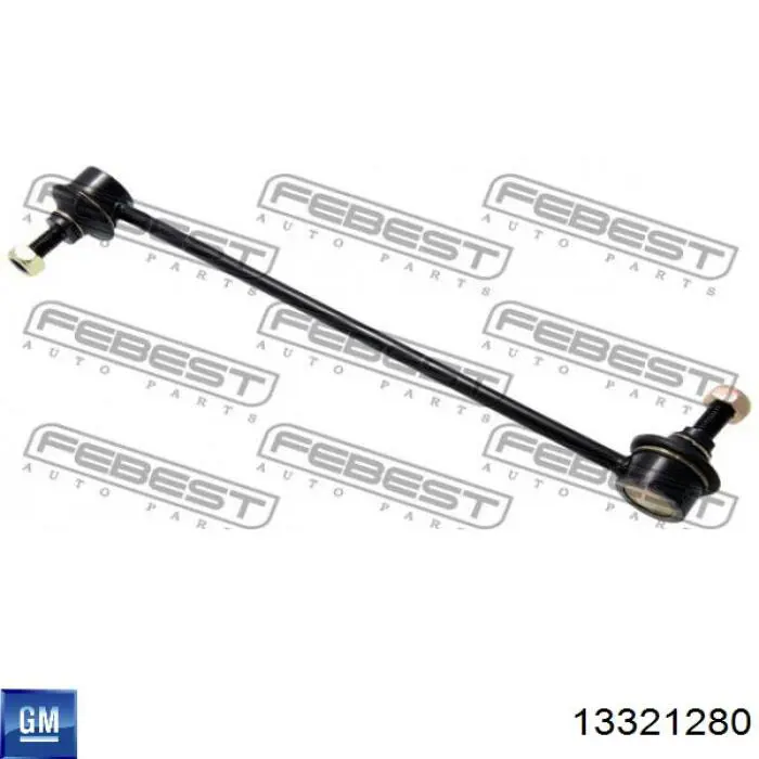 Do koszyka 13321280 General Motors Łącznik stabilizatora przedniego