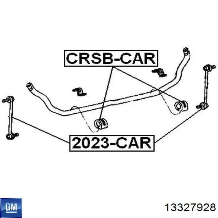Łącznik stabilizatora przedniego 13327928 General Motors