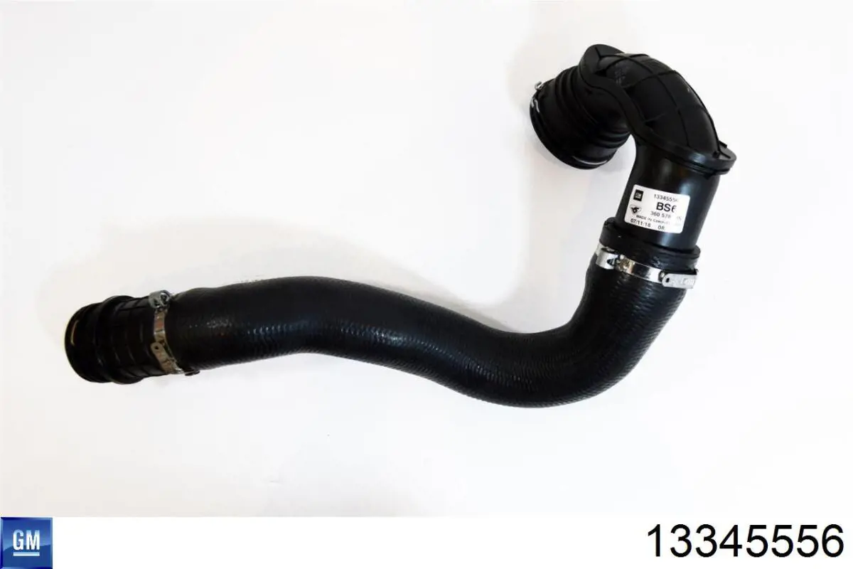 Do koszyka 13345556 Opel Przewód (króciec) intercoolera