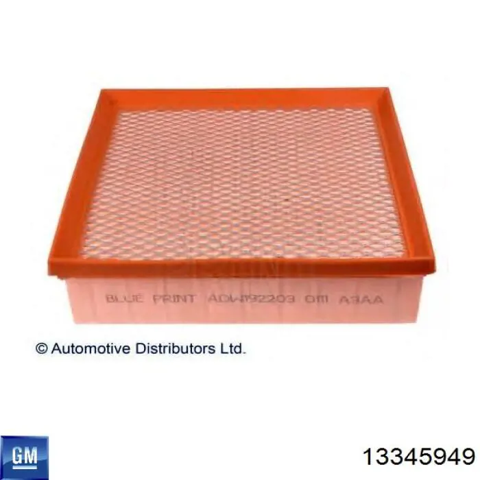 Do koszyka 13345949 General Motors Filtr kabiny