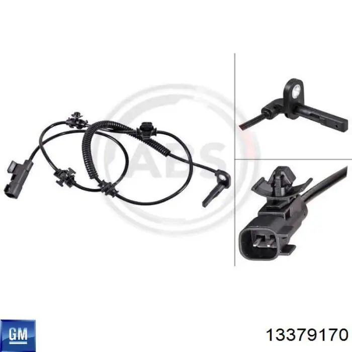 42703444 General Motors Czujnik ABS przedni