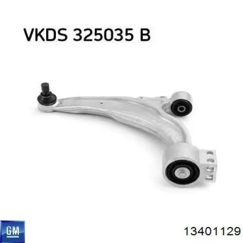 Do koszyka 13401129 General Motors Wahacz zawieszenia przedniego dolny lewy