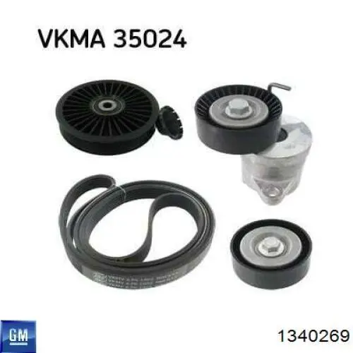 Napinacz paska napędowego General Motors 1340269 cena, od 26,10 USD