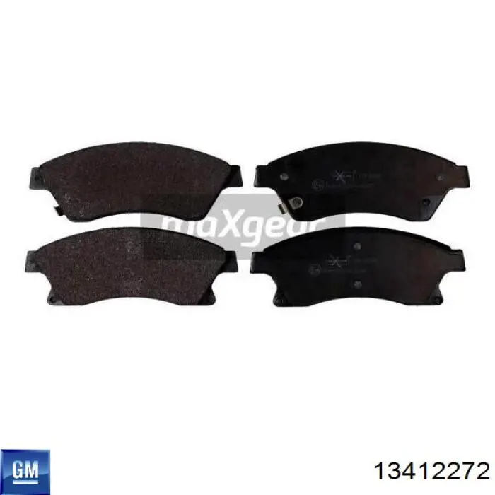 Klocki hamulcowe przednie tarczowe General Motors 13412272 cena, od 9,13 USD