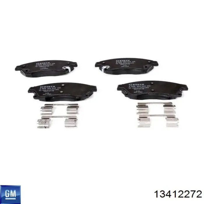 Klocki hamulcowe przednie tarczowe General Motors 13412272 cena, od 9,13 USD