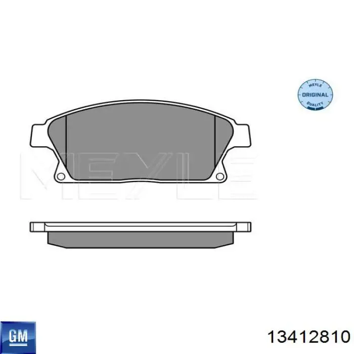 Klocki hamulcowe przednie tarczowe General Motors 13412810 cena, od 27,25 USD