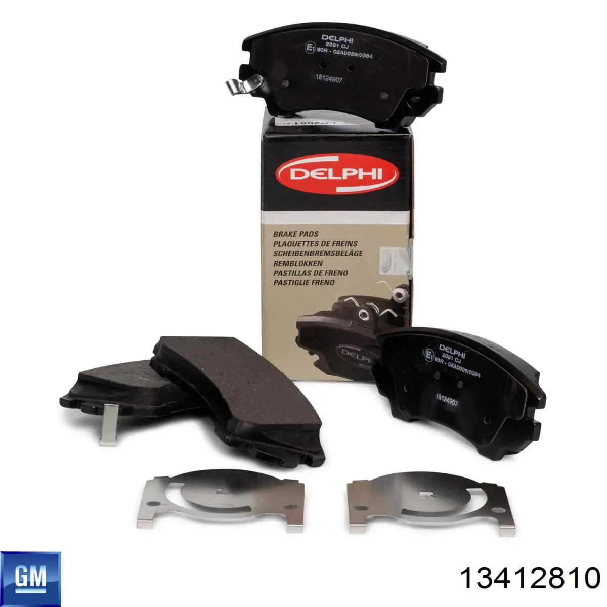 13412810 General Motors Klocki hamulcowe przednie tarczowe