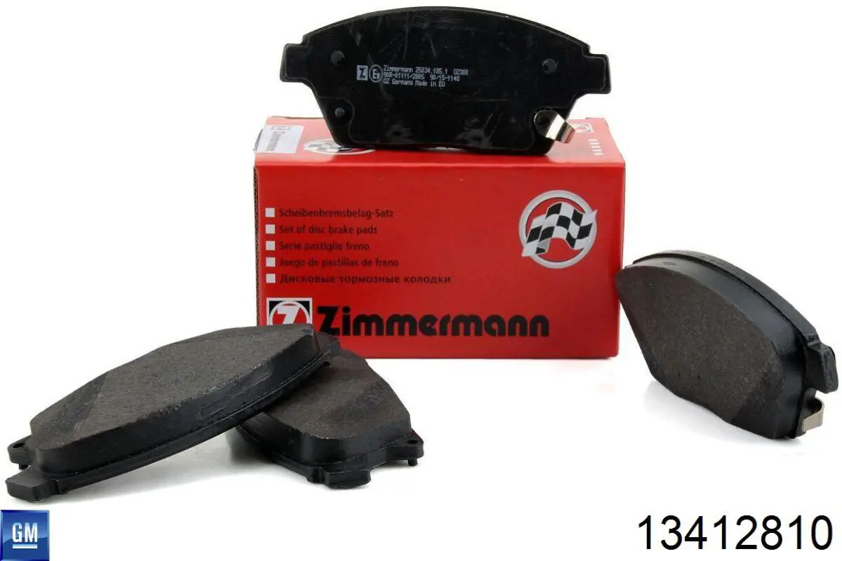 Klocki hamulcowe przednie tarczowe General Motors 13412810