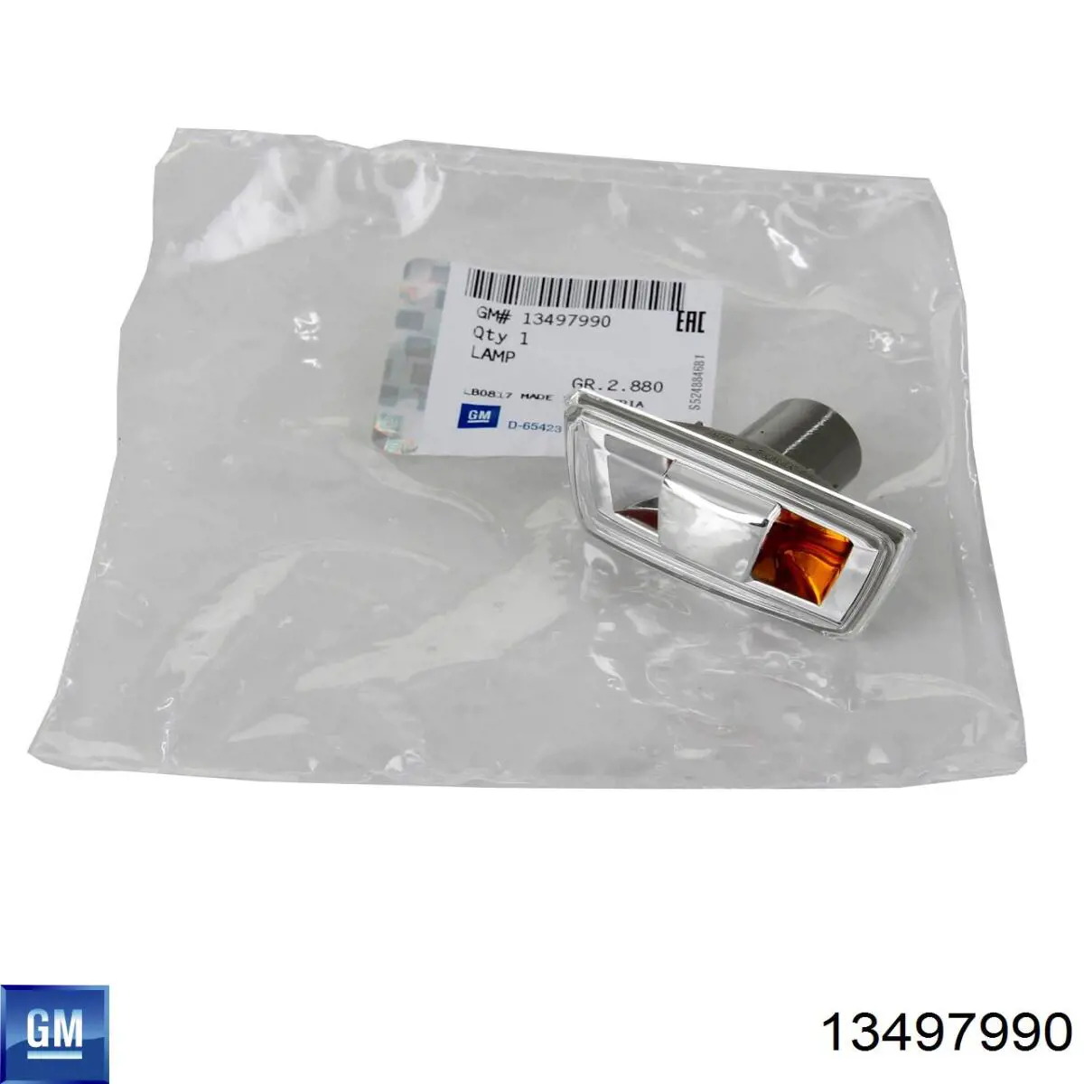 Powtarzacz kierunkowskazu na błotniku prawy General Motors 13497990 cena, od 15,27 USD