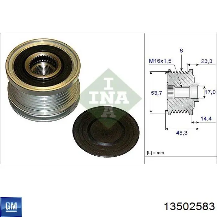 13502583 General Motors Alternator