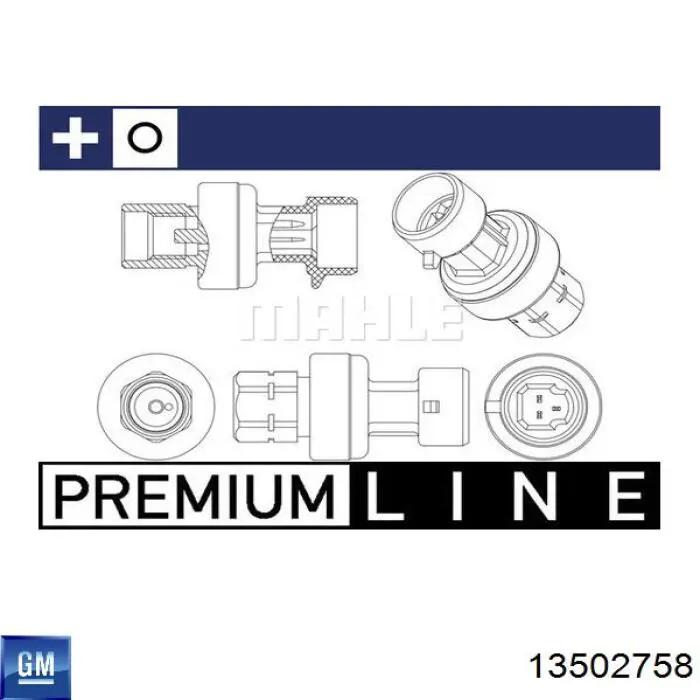Czujnik ciśnienia bezwzględnego klimatyzacji General Motors 13502758 cena, od 37,21 USD
