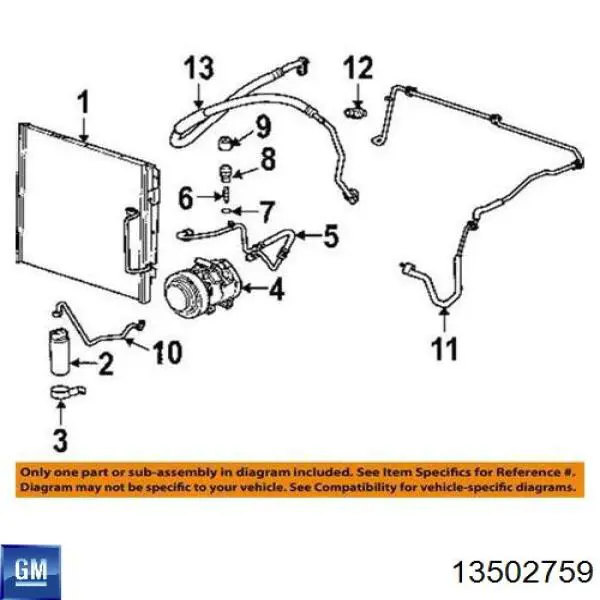 Czujnik ciśnienia bezwzględnego klimatyzacji General Motors 13502759 cena, od 37,21 USD