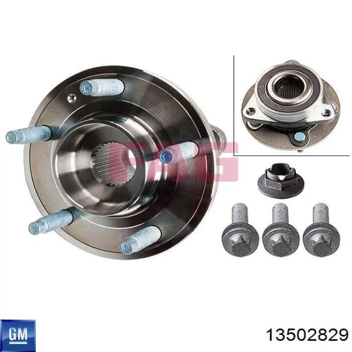 13502829 General Motors Piasta przednia