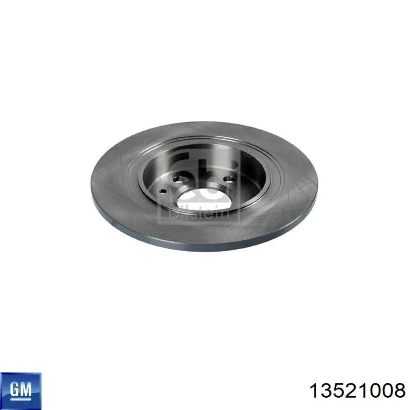 Do koszyka 13521008 General Motors Tarcza hamulcowa tylna