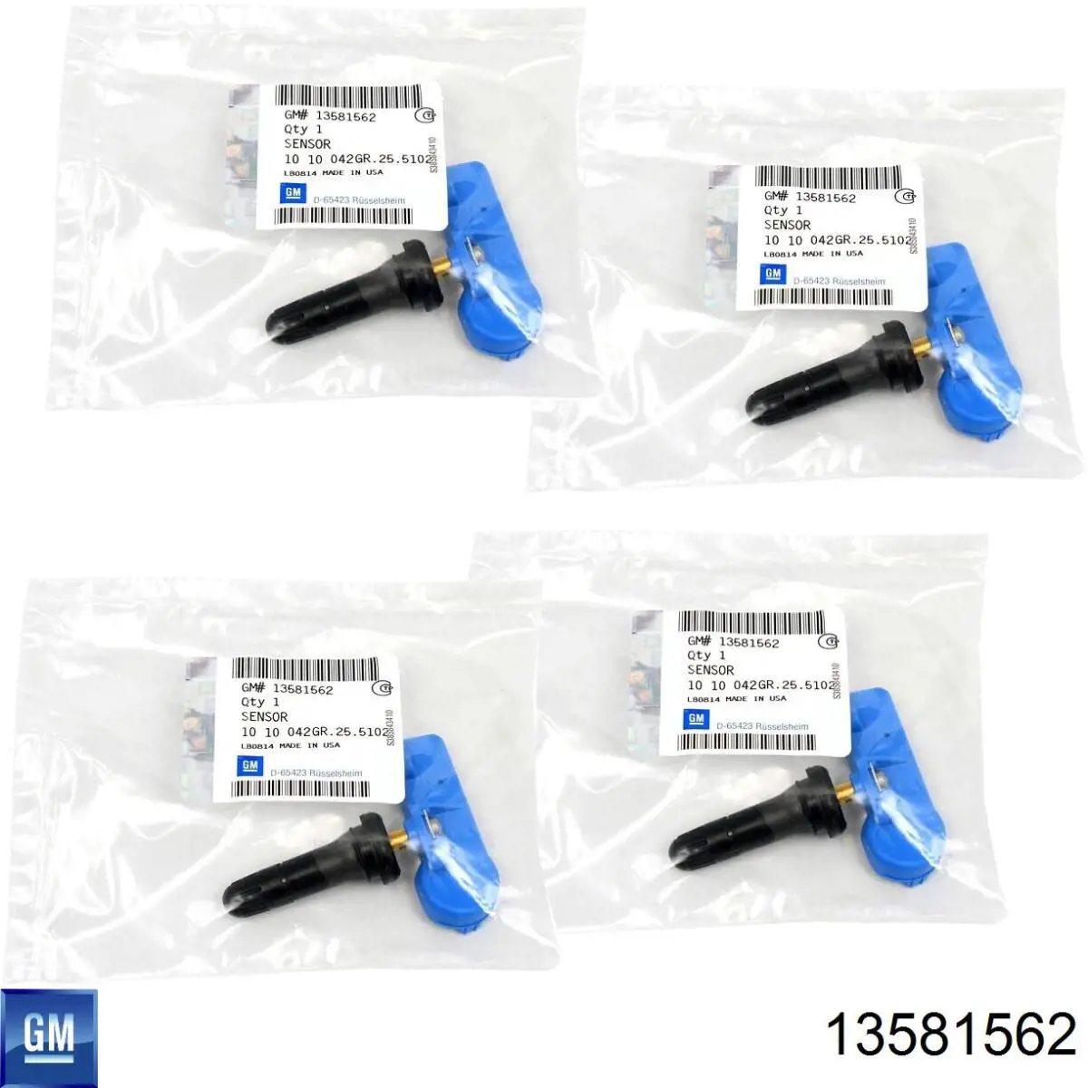 13581562 General Motors Czujnik ciśnienia w oponach