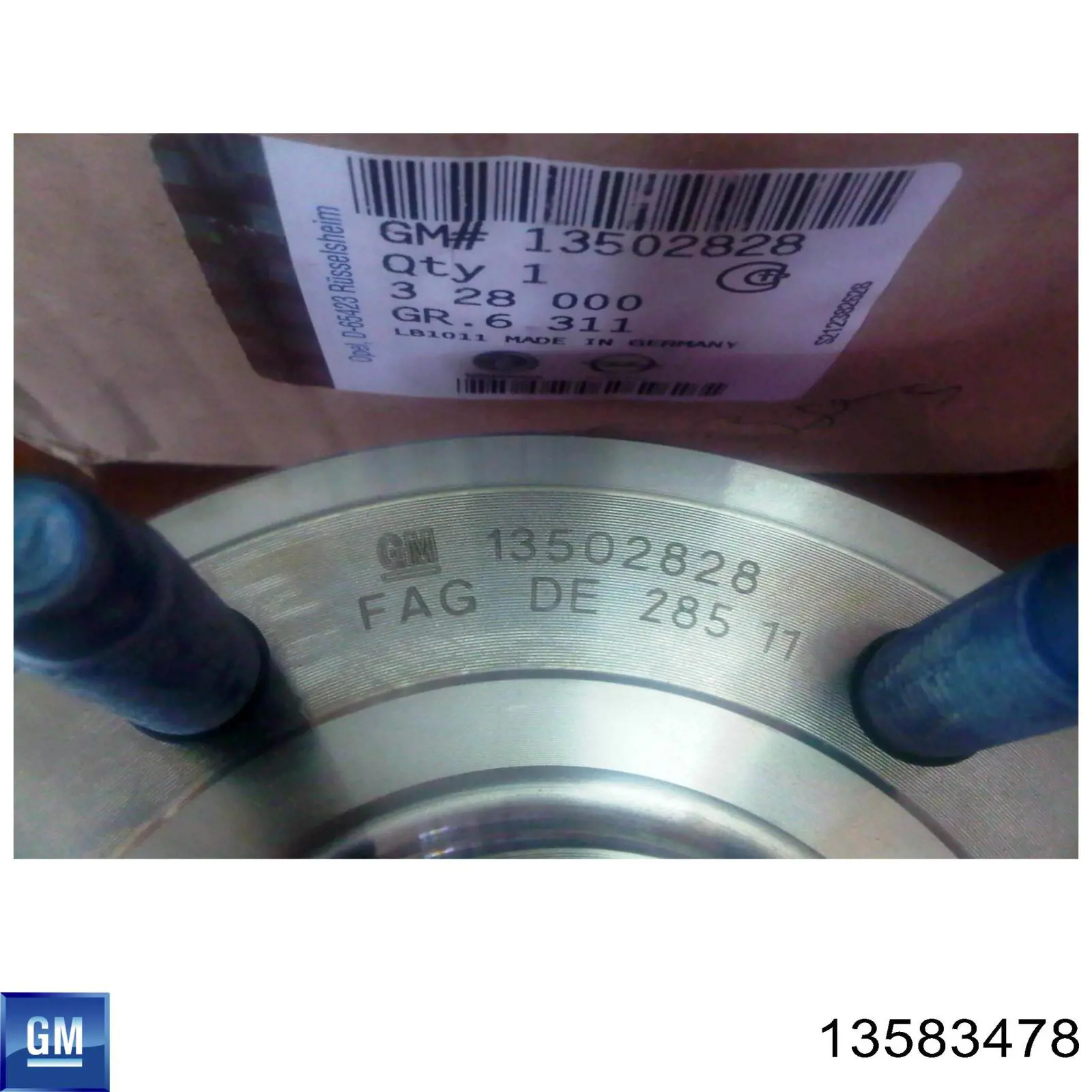 Piasta przednia 13583478 General Motors