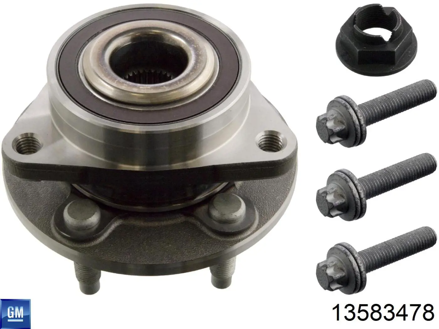 Piasta przednia General Motors 13583478 cena, od 124,24 USD