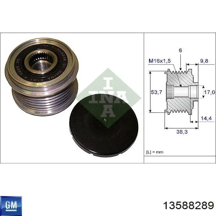 13588289 General Motors alternator