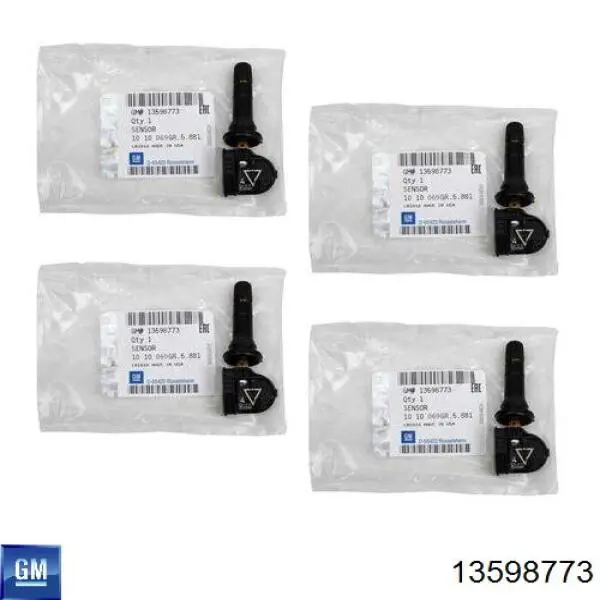 Czujnik ciśnienia w oponach 13598773 General Motors