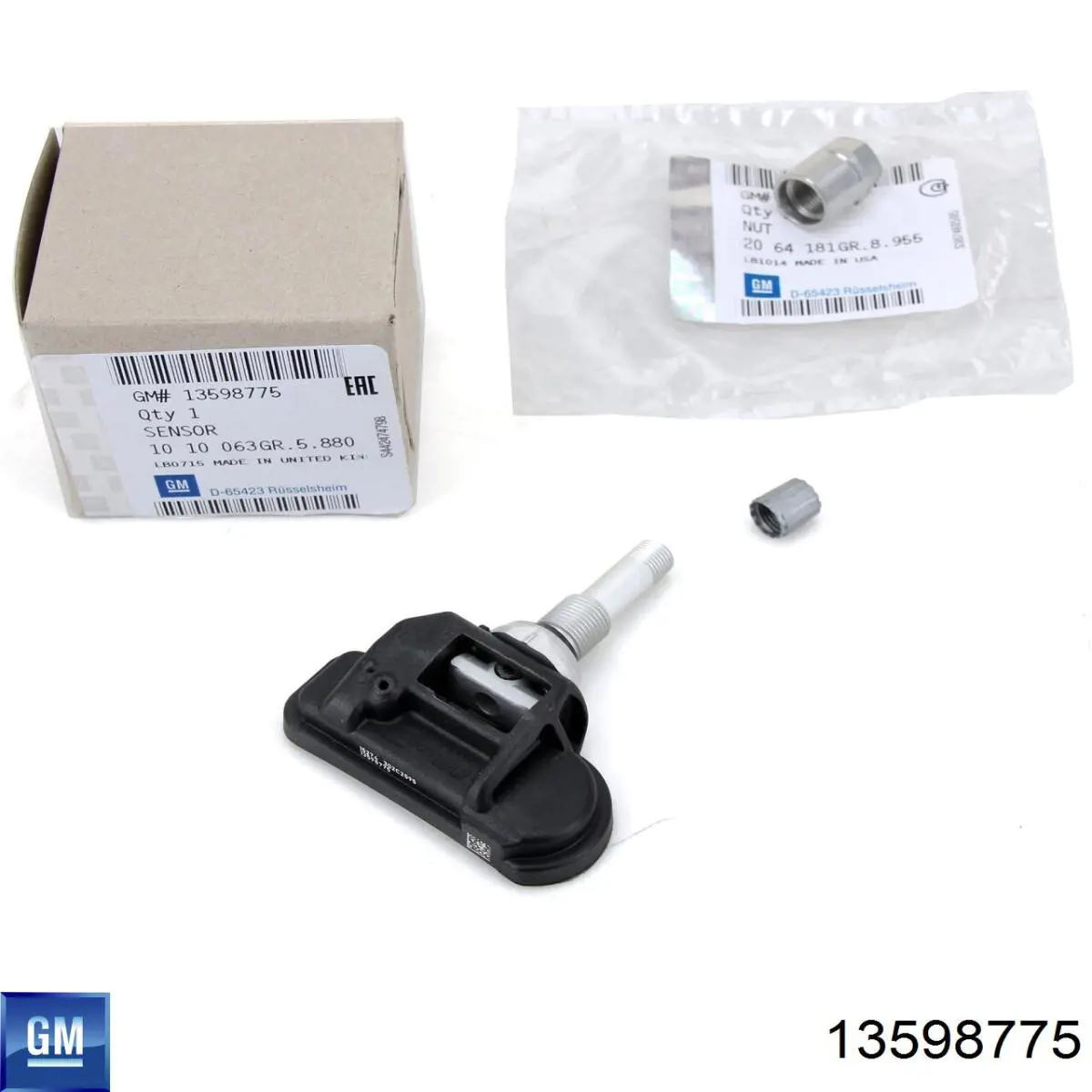Czujnik ciśnienia w oponach 13598775 General Motors