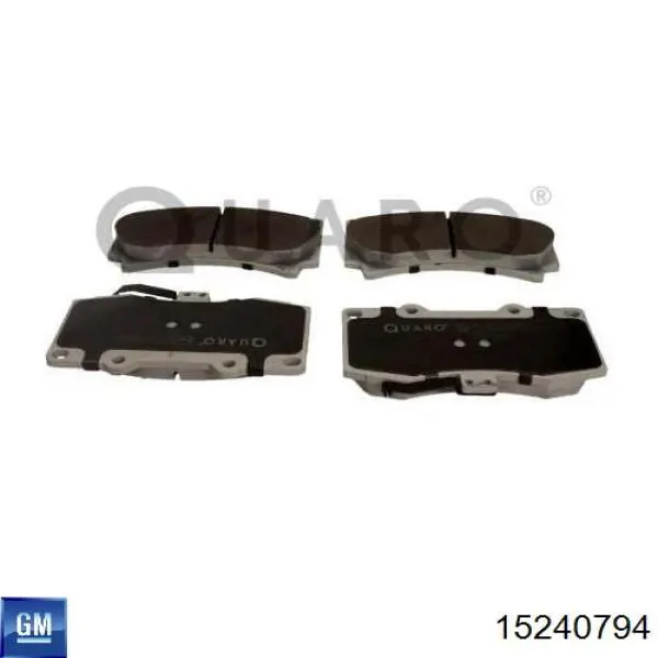 15240794 General Motors Klocki hamulcowe przednie tarczowe