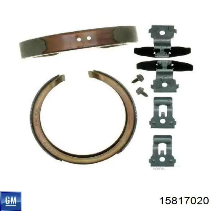 15817020 General Motors Klocki hamulca ręcznego