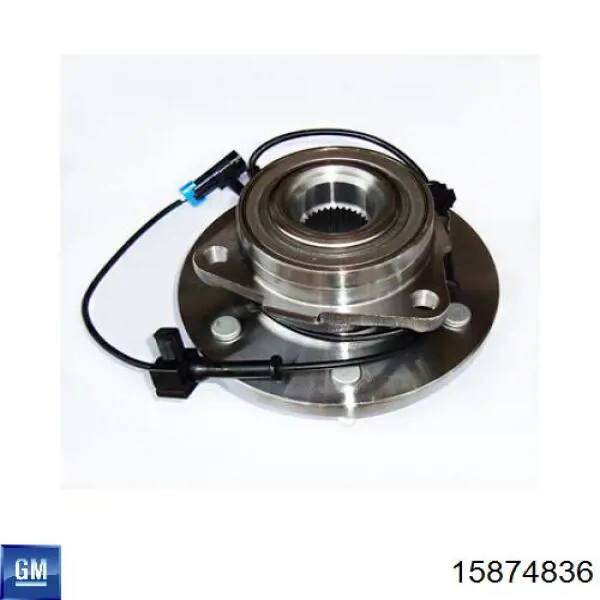 15874836 General Motors Piasta przednia