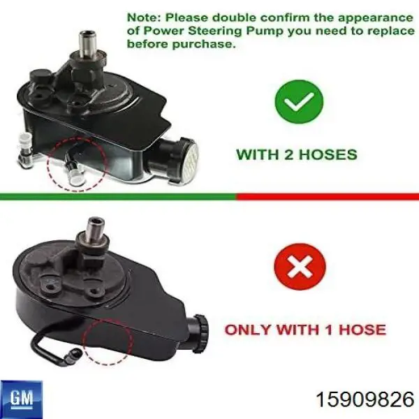 Do koszyka 15909826 General Motors Pompa wspomagania hydraulicznego kierownicy