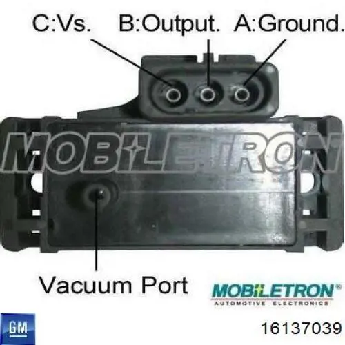 Czujnik ciśnienia w kolektorze ssącym, MAP General Motors 16137039 cena, od 55,00 USD