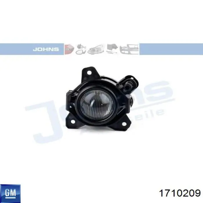 Do koszyka 1710209 General Motors Lampa przeciwmgielna lewa