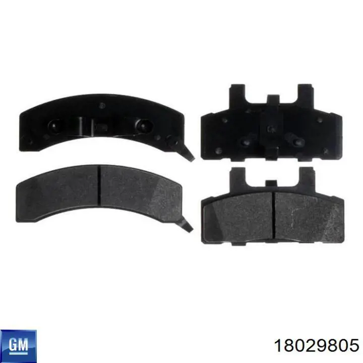 Klocki hamulcowe przednie tarczowe 18029805 General Motors