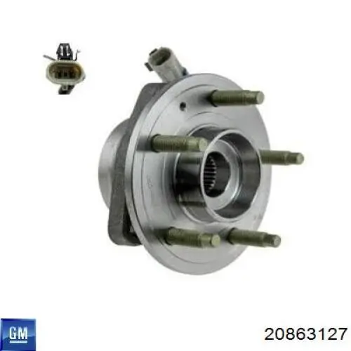20863127 General Motors Piasta przednia