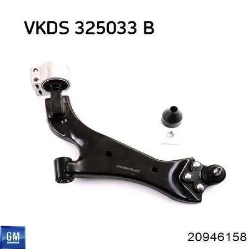 Wahacz zawieszenia przedniego dolny lewy Opel 20946158 cena, od 99,68 USD