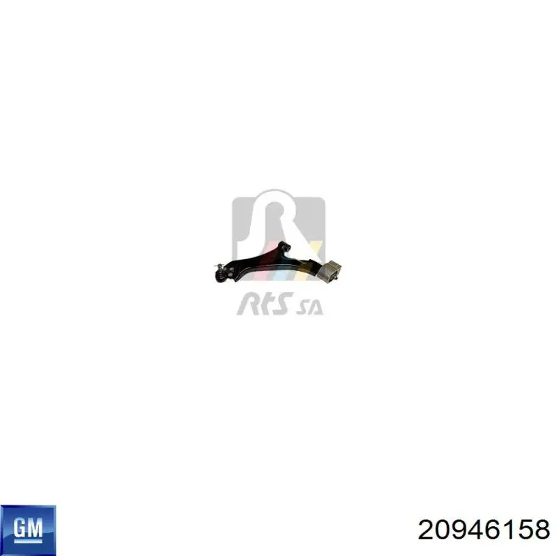 Wahacz zawieszenia przedniego dolny lewy 20946158 Opel