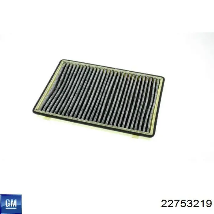Do koszyka 22753219 General Motors Filtr kabiny