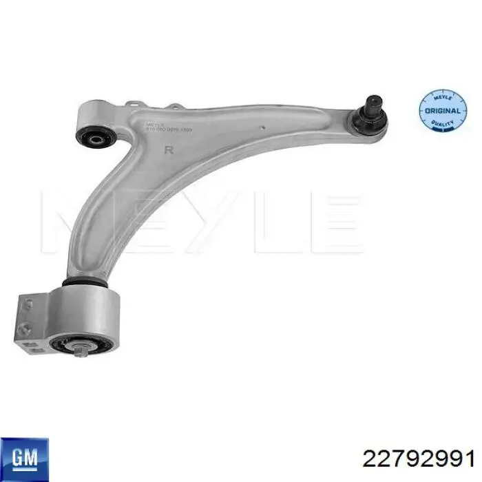 Do koszyka 22792991 General Motors Wahacz zawieszenia przedniego dolny prawy