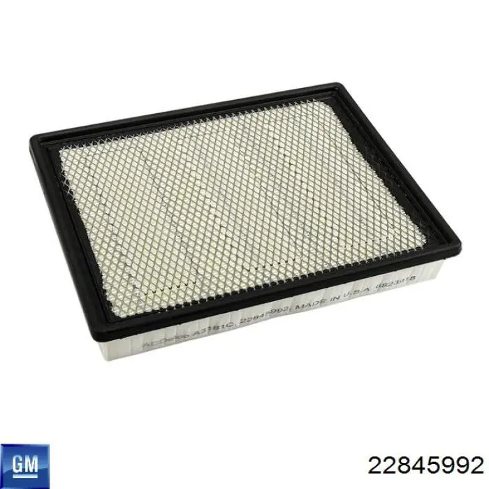 Filtr powietrza General Motors 22845992 cena, od 17,07 USD