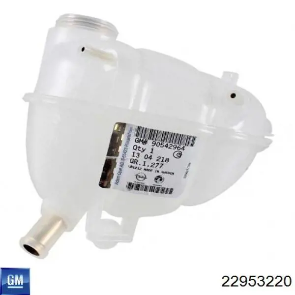 Do koszyka 22953220 General Motors Zbiorniczek wyrównawczy układu chłodzenia