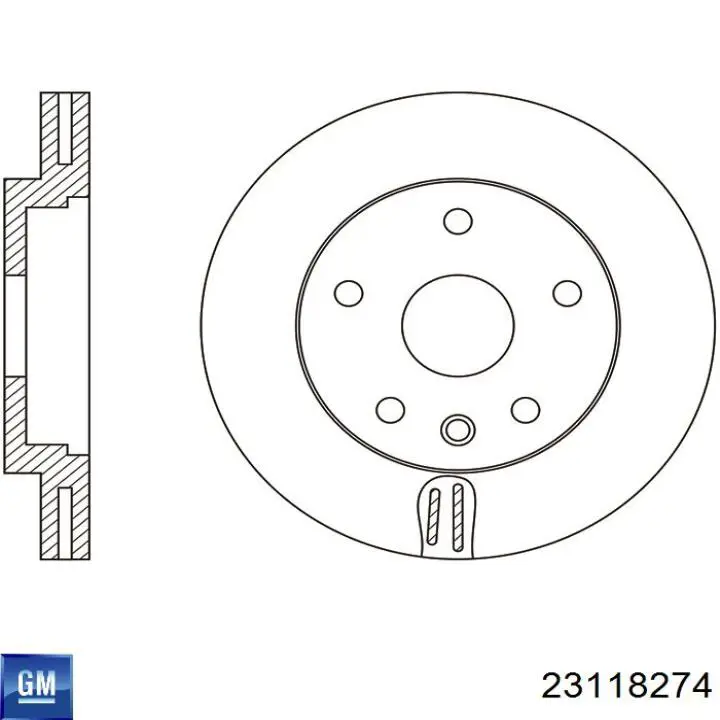 Tarcza hamulcowa przednia General Motors 23118274 cena, od 73,72 USD